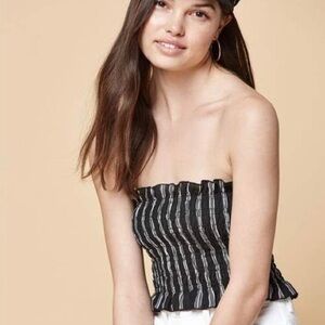 Kendall and Kylie black and white stripped tube top size L